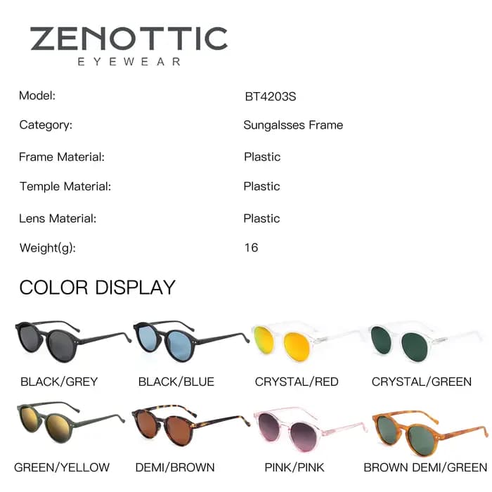 ZENOTTIC Lunettes de soleil polarisées rétro 2026 2025 pour hommes et femmes