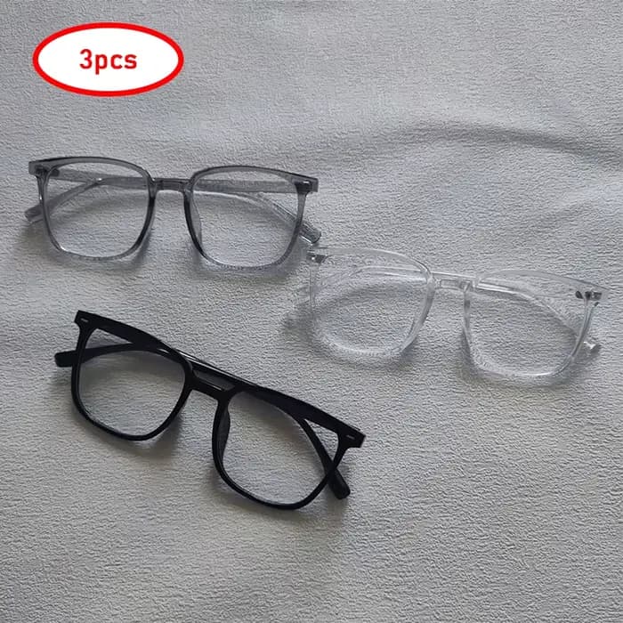 2/3 paires par ensemble carré Anti-lumière bleue lunettes mode hommes femmes grand cadre bureau ordinateur