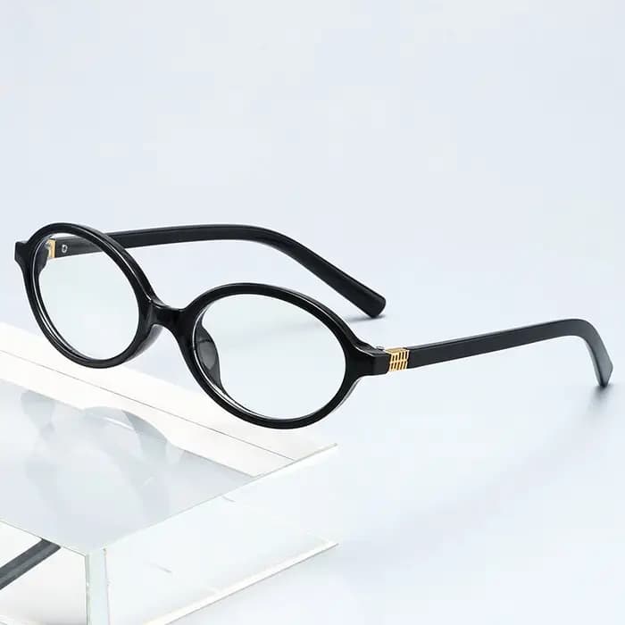Petites lunettes de soleil ovales tendance à motif léopard pour femme