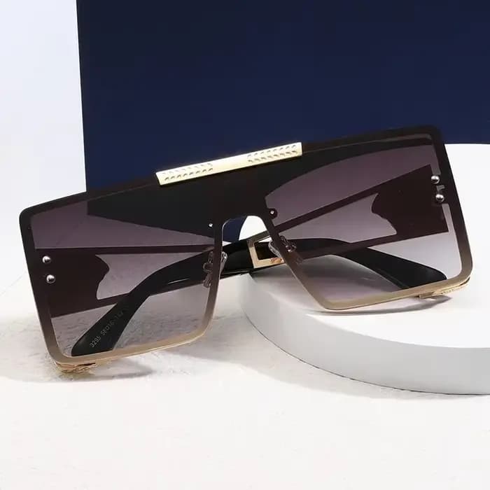 Nouvelle personnalité carré grandes lunettes De soleil Cool pour hommes femmes mode rétro luxe Desig