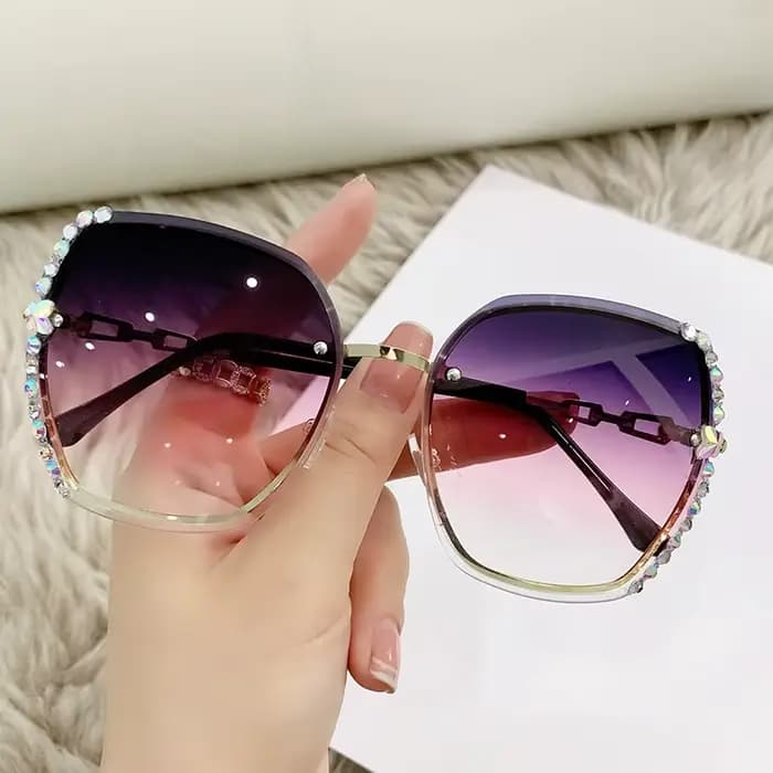 Lunettes de soleil sans monture pour femmes et hommes