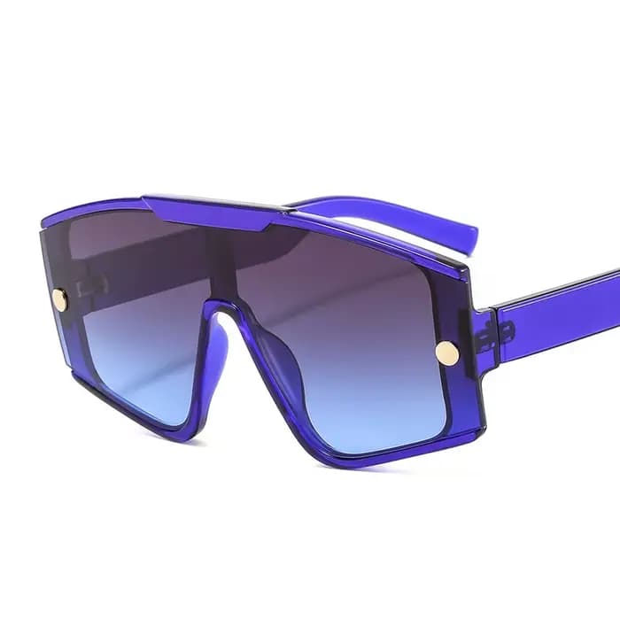 Lunettes de soleil carrées surdimensionnées pour femmes, monture surdimensionnée, nuances Vintage, l