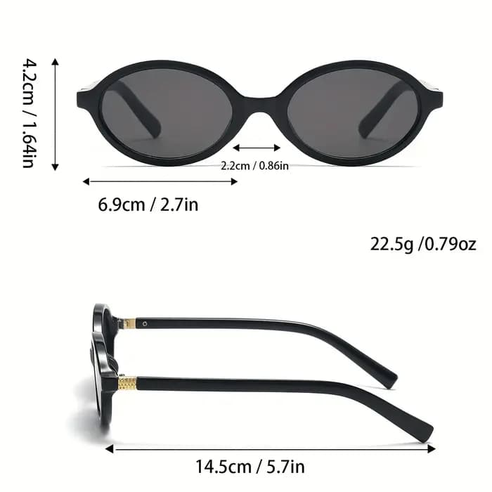 Une paire de lunettes PC ovales rétro pour hommes et femmes, conçues pour les visages fins, polyvalentes pour diverses scènes intérieures.