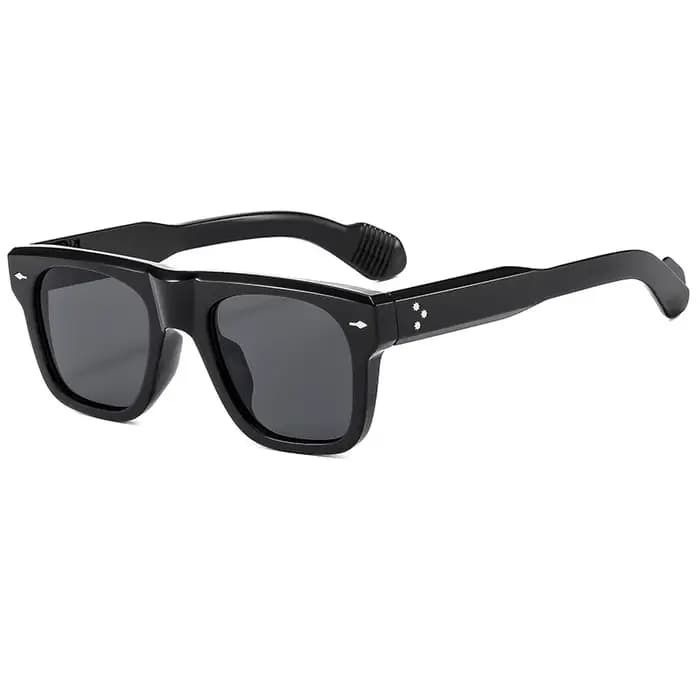 Lunettes de soleil de lecture à lentille jaune carrée pour hommes
