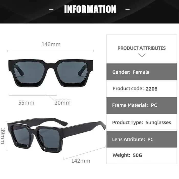 Lunettes de soleil vintage unisexes UV400
