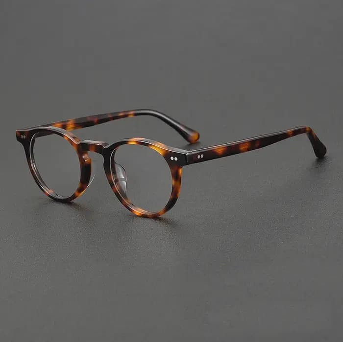 Lunettes rondes en acétate pour hommes et femmes