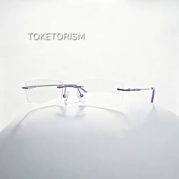 Toketorism Lunettes sans monture pour femme pour myopie hypermétropie