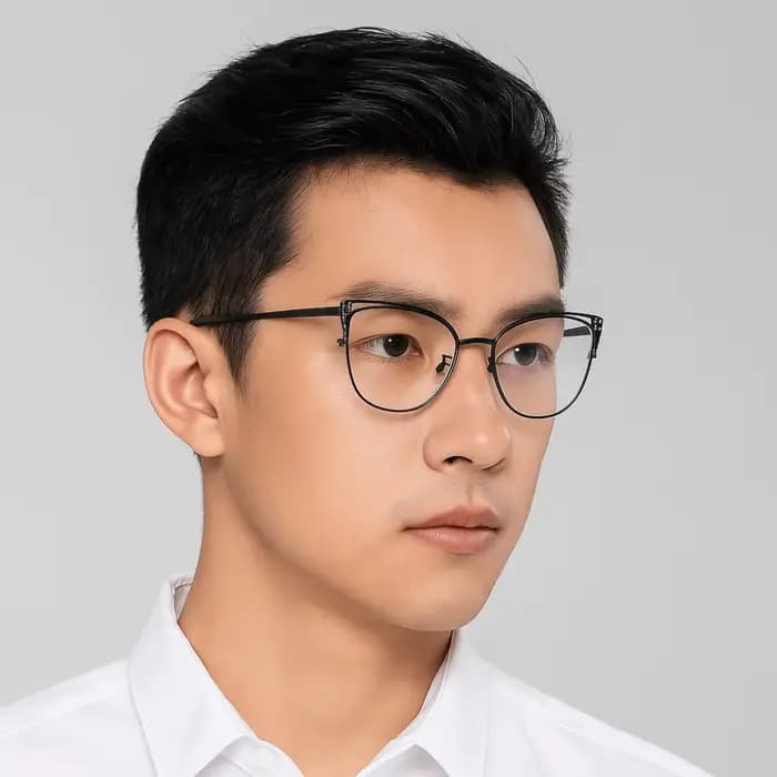 Lunettes Anti-lumière bleue cloutées en strass