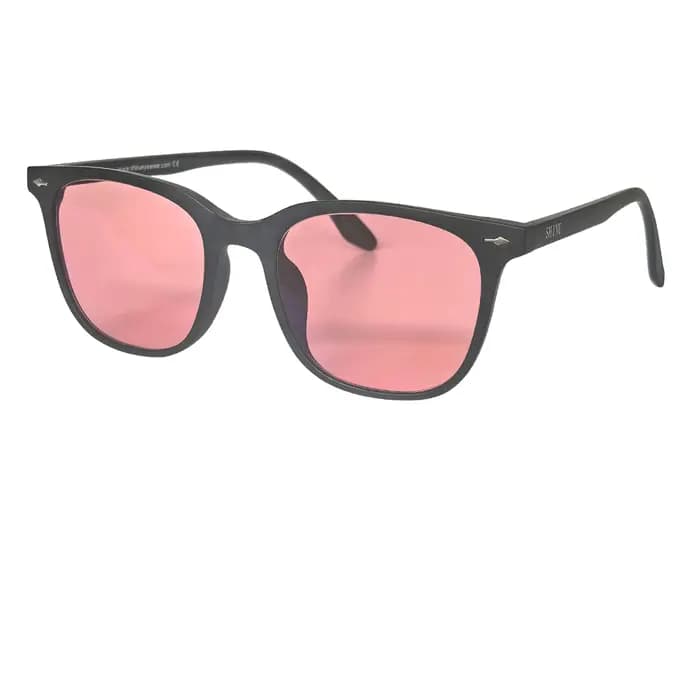 Lunettes teintées SHINU FL-41 pour homme et femme avec verres Rose FL41 bloquant la lumière bleue et verte 480-520nm, lunettes anti-lumière sensible