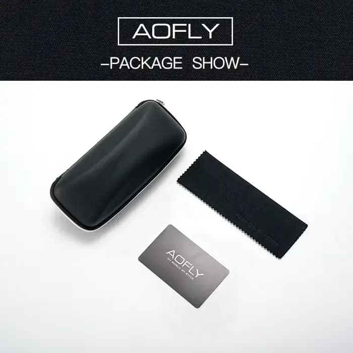 AOFLY-Lunettes de soleil polarisées classiques pour hommes et femmes, TR90, monture légère et flexib