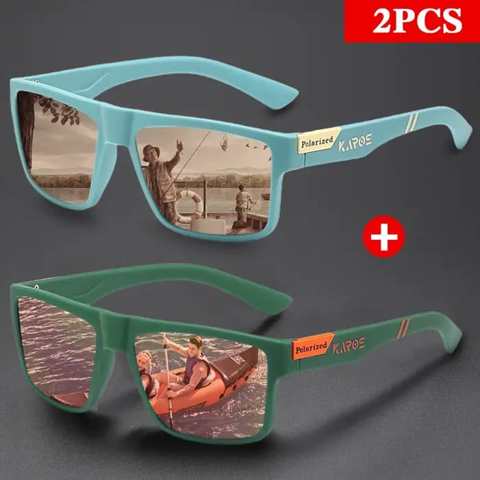 KAROS 2 pièces ensemble de lunettes de Sport polarisées pour hommes et femmes