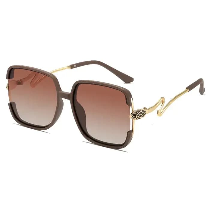 Nouvelle mode femmes lunettes de soleil caractéristiques décontractées mystérieux Cobra grand cadre