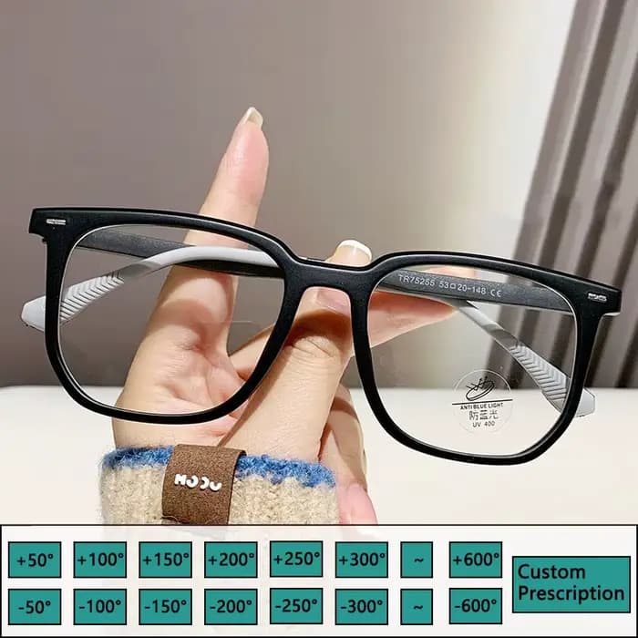 Lunettes de myopie transparentes -1.0 -1.5 -2.0 à -6.0 pour hommes et femmes