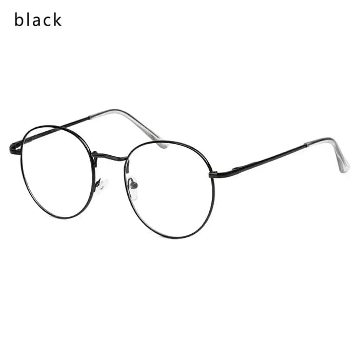 Monture de lunettes optiques vintage surdimensionnée en métal pour soins de la vue
