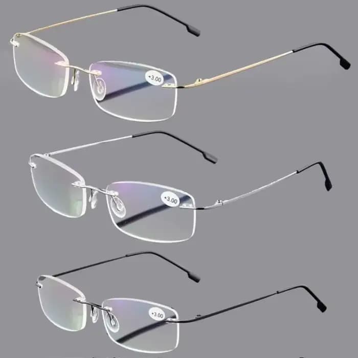 Blocage de la lumière bleue Vintage carré sans cadre lunettes
