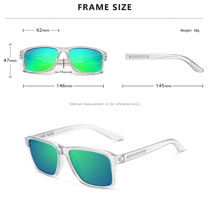 VEITHDIA 2 Paires de Lunettes de Soleil Polarisées UV400 Tendance D7919 avec Verres Photochromiques