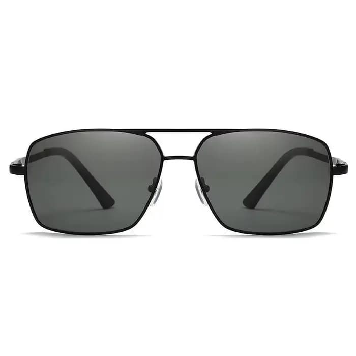 Lunettes de soleil pour myopie pour hommes, à grande monture, à Double faisceau, Anti-éblouissement,