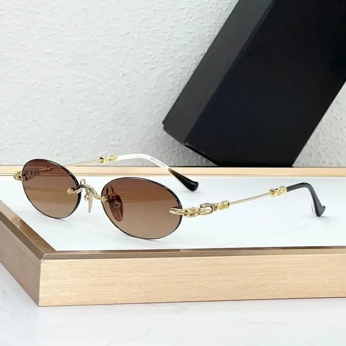 Lunettes de soleil ovales sans monture faites à la main PIILS I