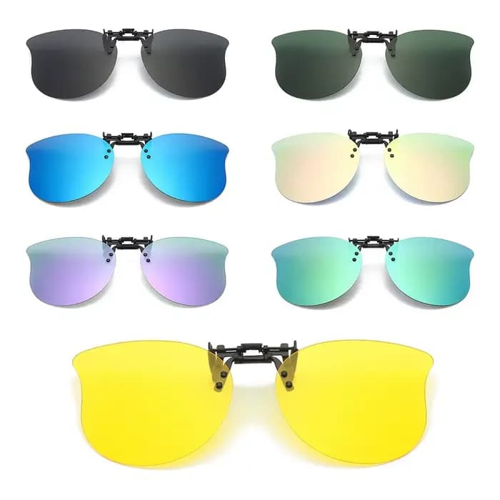 Lunettes de soleil à clipser en forme d'œil de chat