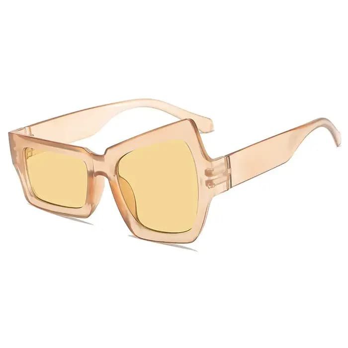 Lunettes de soleil hip-hop tendance et amusantes avec sourcils surélevés d'un côté