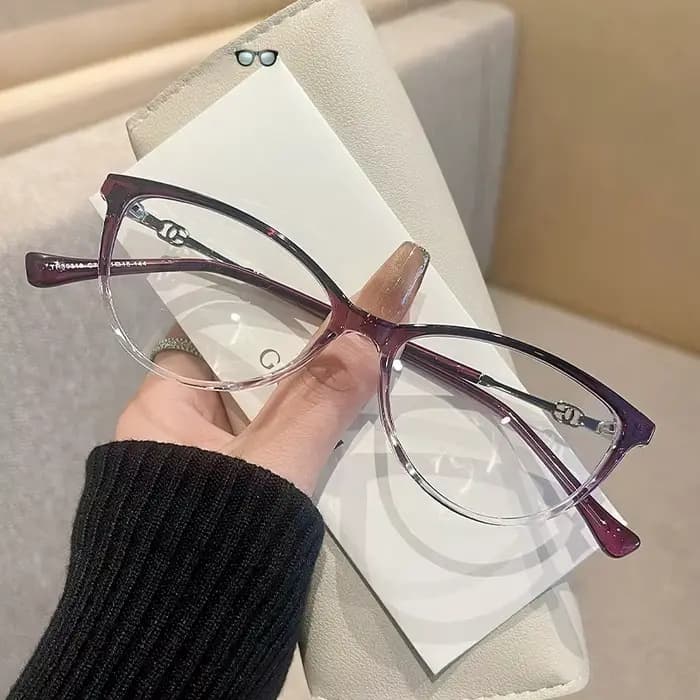 Lzabella nouvelle mode papillon chat lunettes cadre petit visage femmes lunettes plates rétro TR90 o