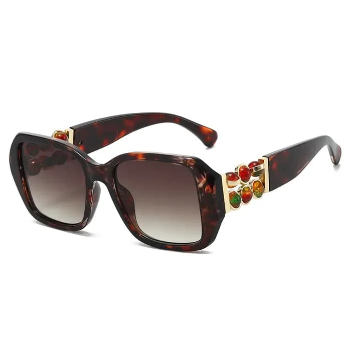 Lunettes de soleil de luxe JNPCXI 2026 pour femme avec strass