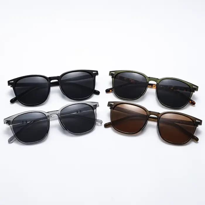 Lunettes de soleil carrées vintage pour femmes et hommes