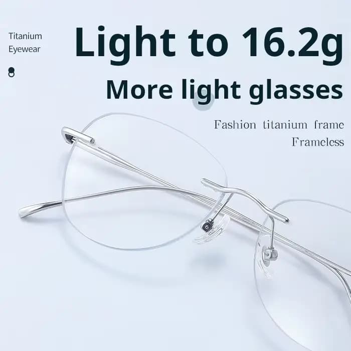 MOMOJA 2025 nouveau ovale sans monture lunettes cadre hommes femmes mode ultraléger