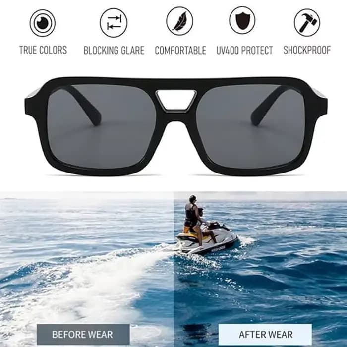 Lunettes de soleil aviateur rétro pour hommes et femmes