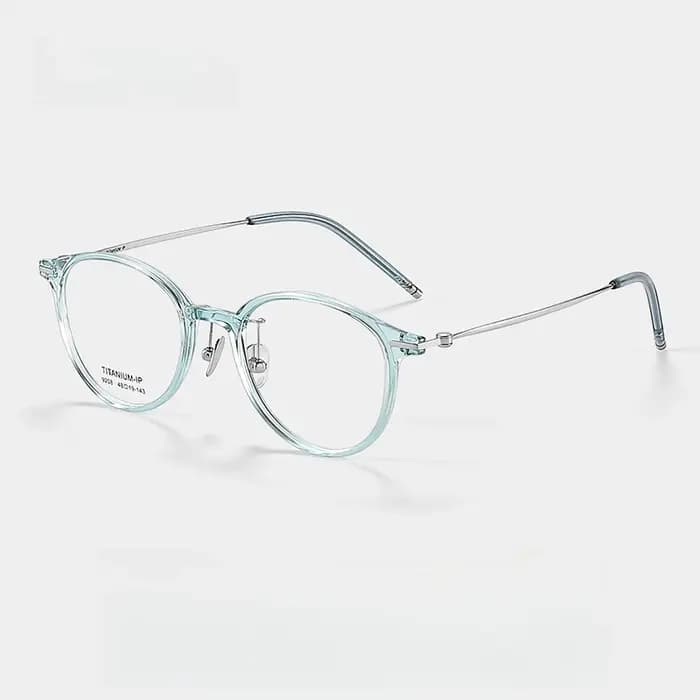 TFTB nouveau rétro rond TR90 pur titane hommes et femmes lunettes Ultra-léger Flexible optique Prescription lunettes cadre 137mm