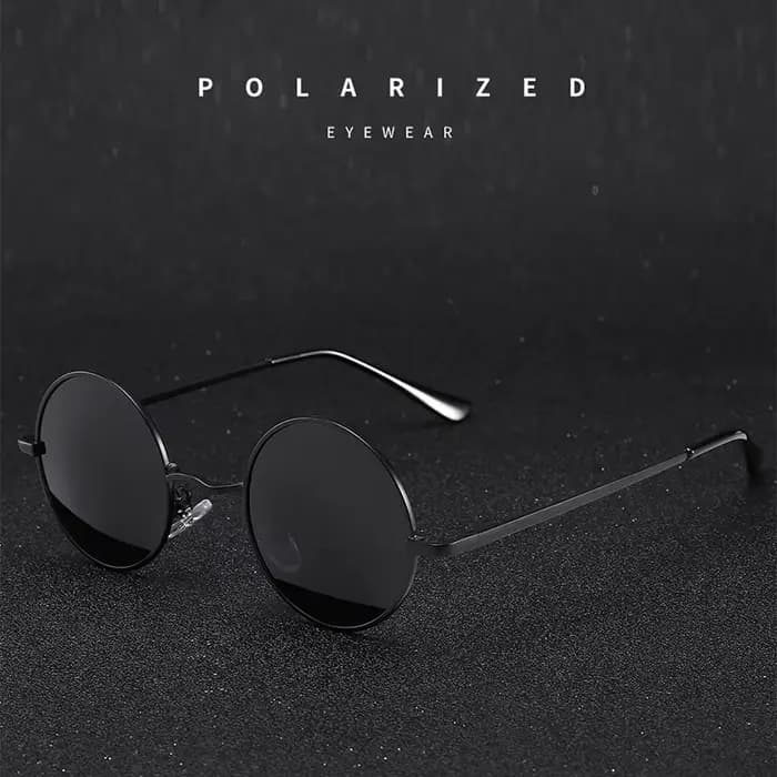 Lunettes de soleil polarisées rondes rétro Vintage pour hommes et femmes