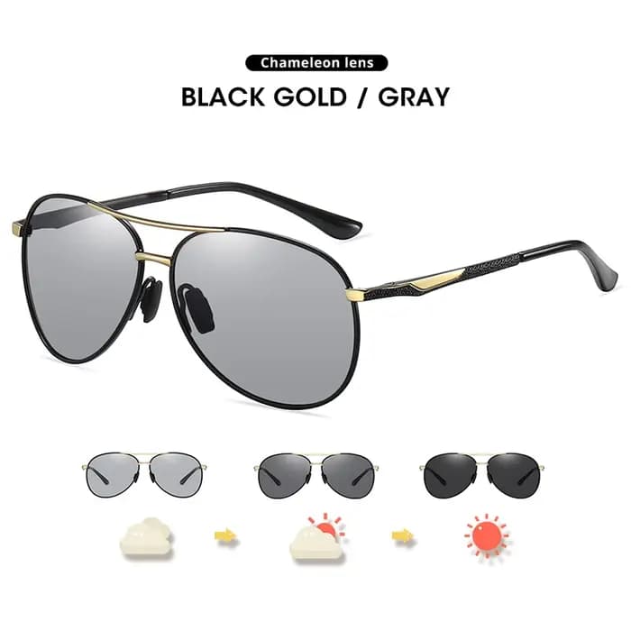 LIOUMO Aviation lunettes de soleil polarisées hommes