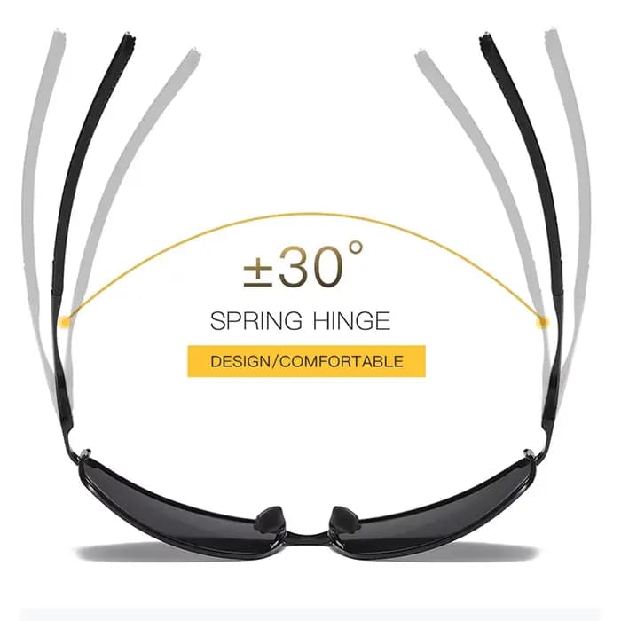 AORON Lunettes de soleil polarisées classiques rétro pour hommes