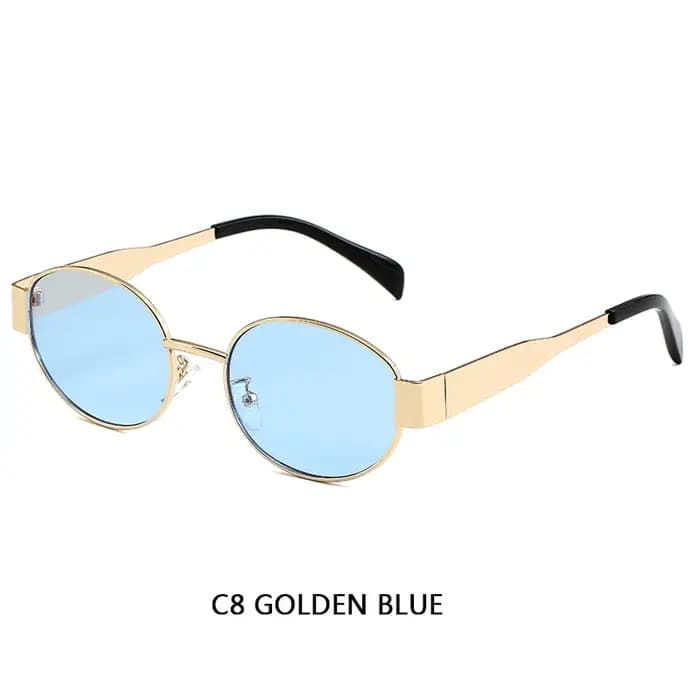 Lunettes de soleil à monture ovale pour femmes