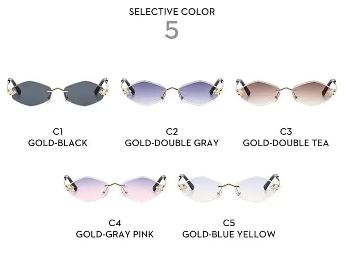 Lunettes de soleil carillon polygonales