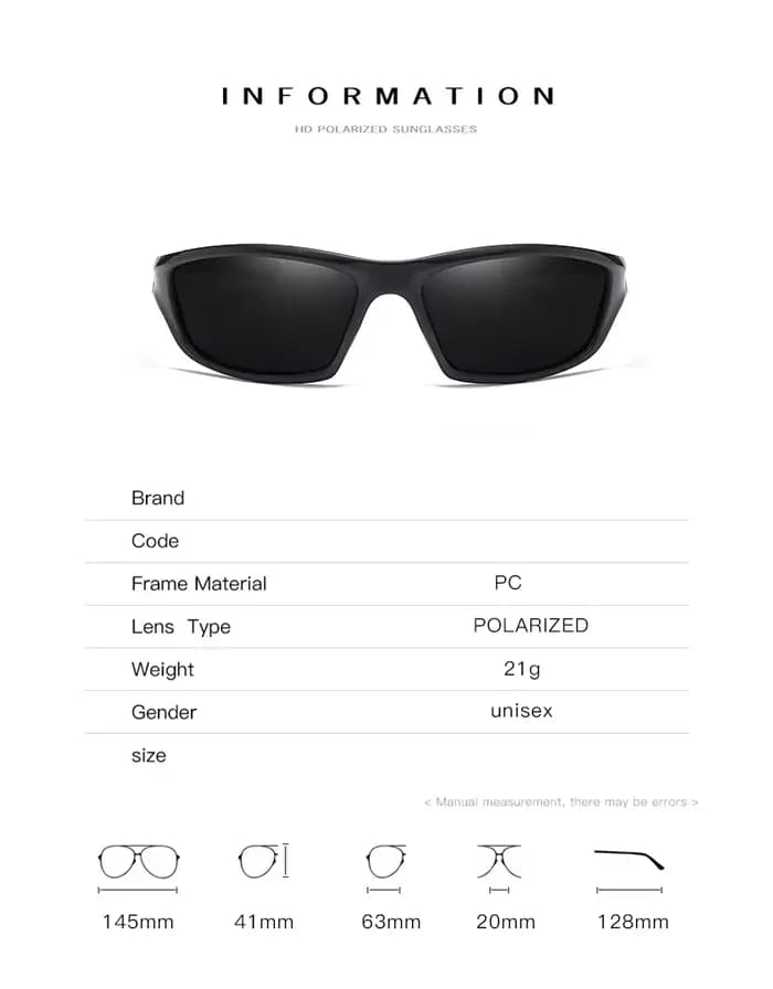 Polarisé sport cyclisme pêche course lunettes de soleil Rayed