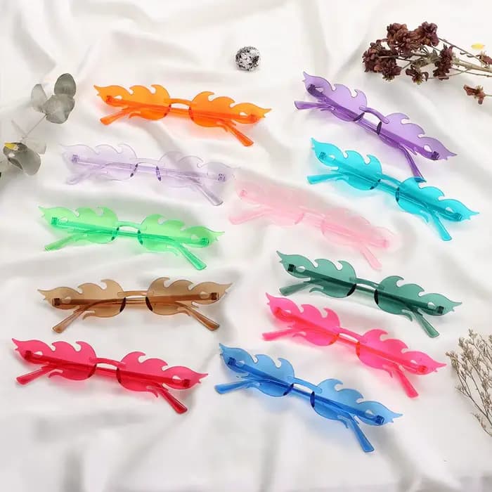 Lunettes de soleil flamme de feu pour femmes
