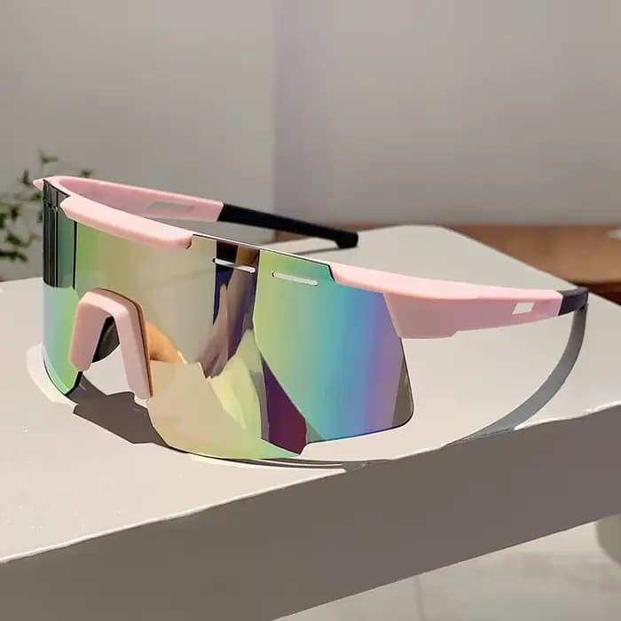 1/2 pièces mode monobloc Anti UV hommes lunettes en plein air marque miroir sport