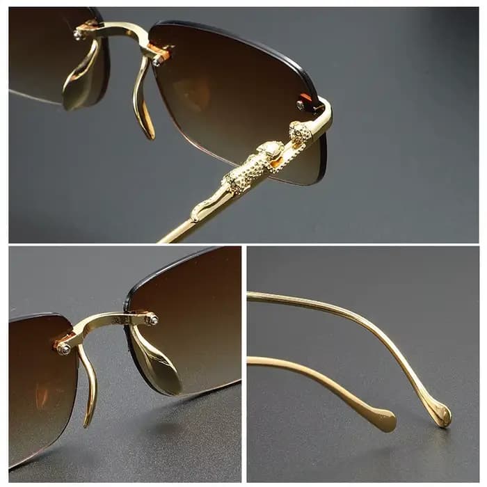 Lunettes de soleil sans monture ovales