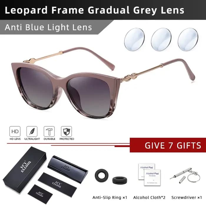 CLLOIO pince magnétique sur lunettes de myopie optique femmes conduite