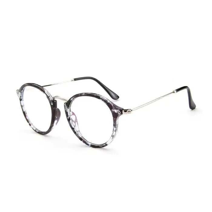 SPLOV – lunettes De soleil rondes en métal pour hommes et femmes, verres transparents, Vintage, revê