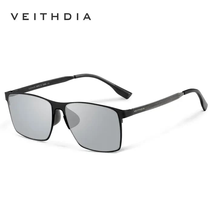 Lunettes de soleil polarisées en acier inoxydable pour homme