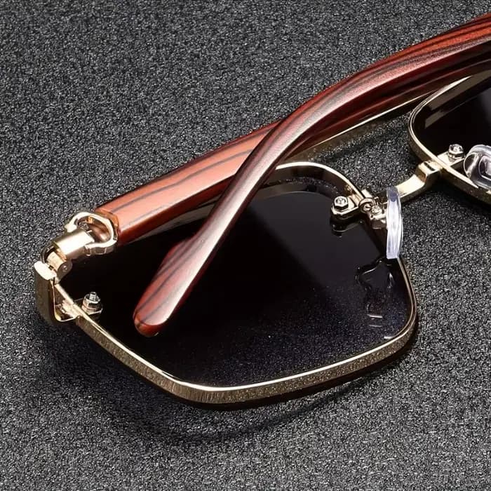 Lunettes de soleil carrées de luxe pour hommes