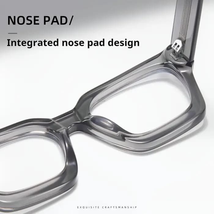 YIMARUILI mode rétro hommes lunettes carré grande taille acétate large-jante conception optique Pres
