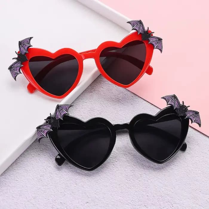 Lunettes de soleil en forme d'ailes de chauve-souris pour femmes
