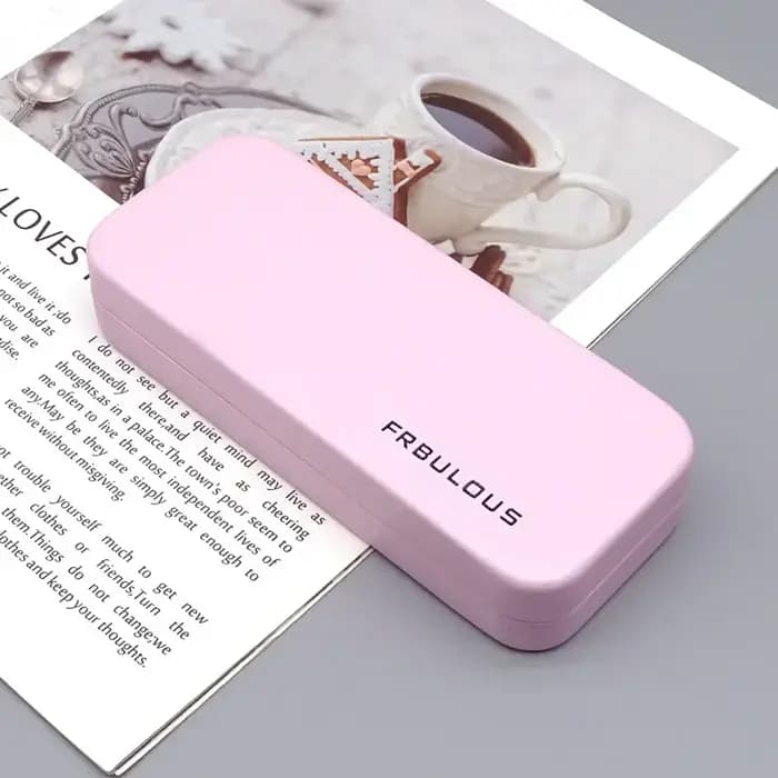 Étui à lunettes en lin à coque rigide pour hommes et femmes