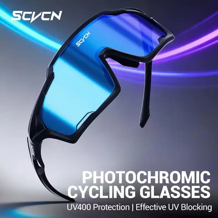 Lunettes de cyclisme et de montagne photochromiques SCVCN unisexes