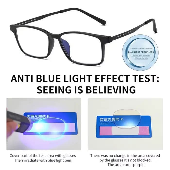 Lunettes de lecture ultralégères en titane pur hommes femmes Anti lumière bleue presbytie