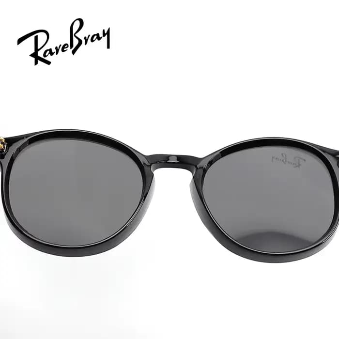 RareBray Vintage noir cercle lunettes De soleil concepteur lunettes rondes Anti UVA lunettes De sole