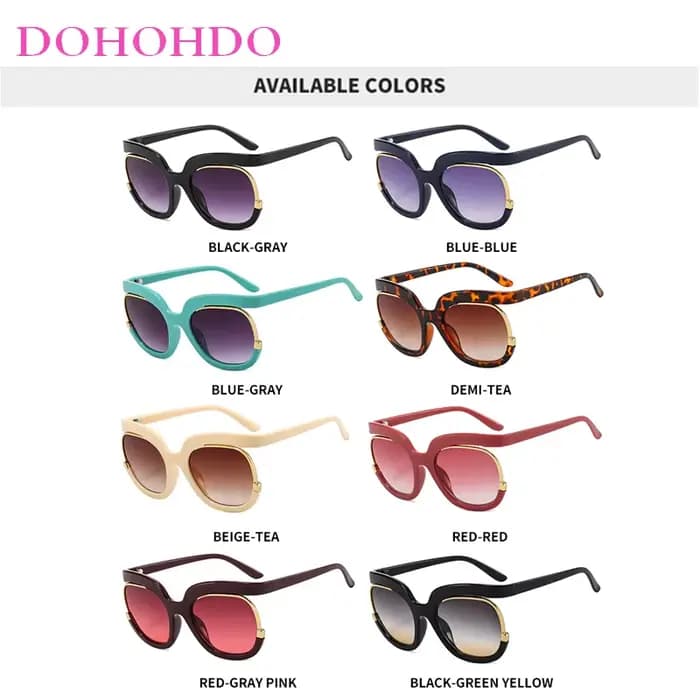 DOBathroom-Lunettes de soleil rondes pour hommes et femmes